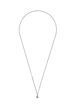 WERKSTATT:MÜNCHEN mini anchor chain necklace - Silver