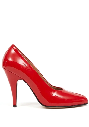 Maison Margiela Tabi 110mm patent leather pumps - Red