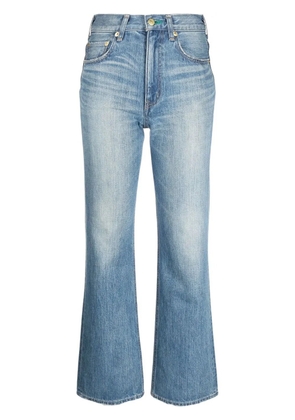 Tu es mon Tresor slim-fit bootcut jeans - Blue