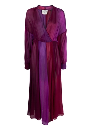 Forte Forte gradient-effect silk dress - Purple