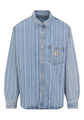 Carhartt WIP Rylan striped denim shirt - Blue