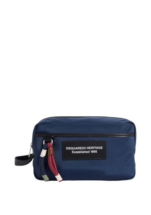 DSQUARED2 Heritage wash bag - Blue