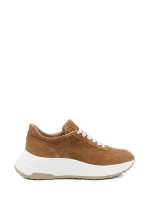 Hogan H669 suede platform sneakers - Brown