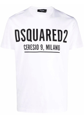 DSQUARED2 logo-print short-sleeve T-shirt - White