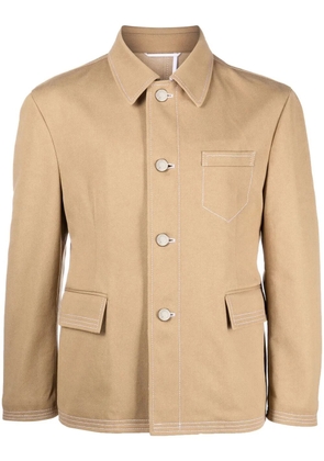 Thom Browne single-breasted coat - Neutrals