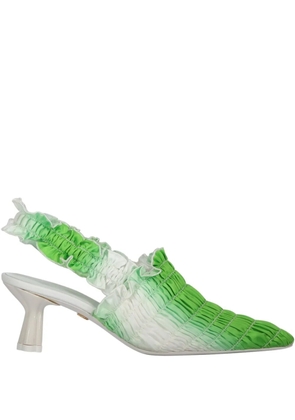 Amy Crookes 50mm gradient-effect pumps - Green
