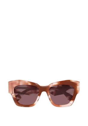 Gucci Eyewear logo-detail sunglasses - Brown