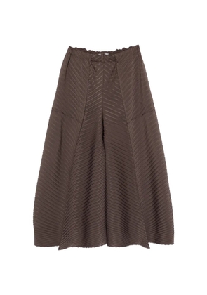 Issey Miyake pleated trousers - Brown