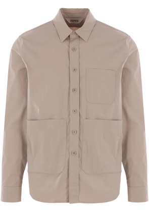 ASPESI button-up utility shirt - Neutrals