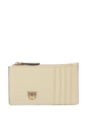 PINKO Airone chevron zip wallet - Neutrals