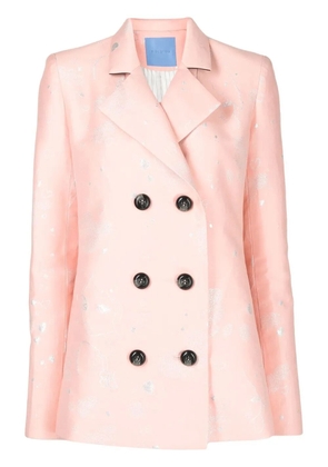 Macgraw Stereotype jacquard double-breasted blazer - Pink