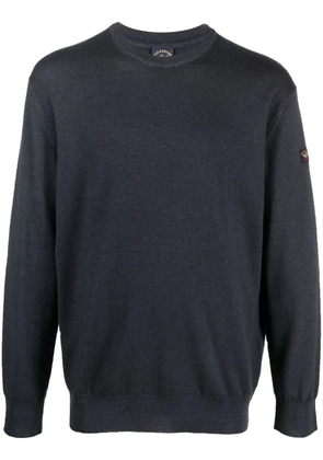 Paul & Shark round-neck virgin-wool jumper - Blue