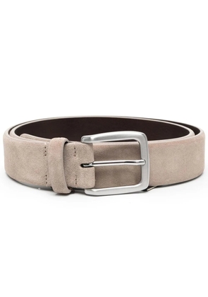 Moorer textured buckled belt - Neutrals