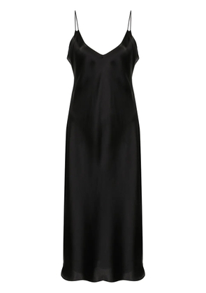 Nili Lotan silk midi slip dress - Black
