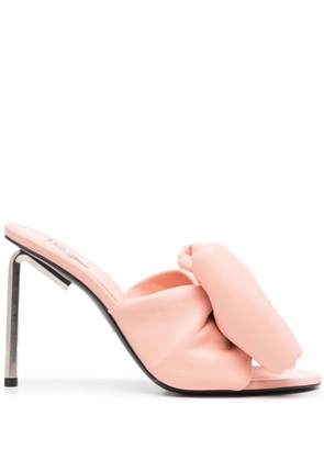 Off-White 105mm bow-detail padded sandals - Pink