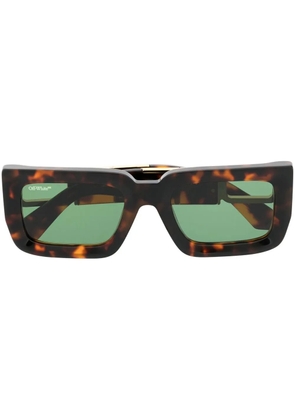 Off-White Eyewear tortoiseshell square-frame sunglasses - Brown