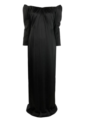 V:PM ATELIER off-shoulder longsleeved dress - Black