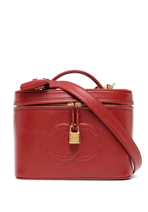 CHANEL Pre-Owned 1998 CC Vanity 2way bag - Red
