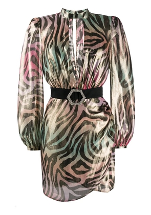 Philipp Plein Jungle mini dress - Pink