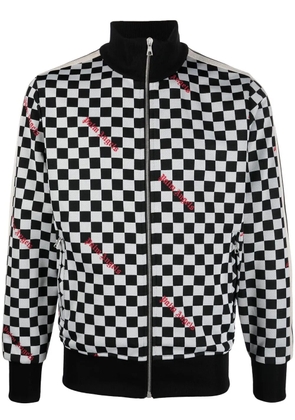 Palm Angels damier-print track jacket - Black