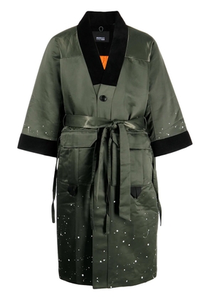Mostly Heard Rarely Seen Kimono Robe overcoat - Green