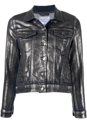 Madison.Maison metallic denim jacket - Silver