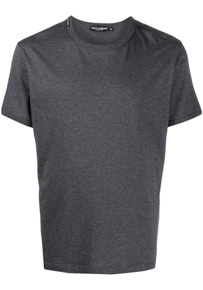 Dolce & Gabbana logo-patch short-sleeve T-shirt - Grey