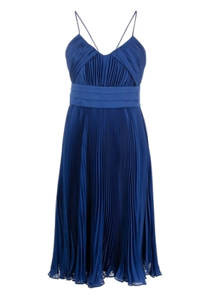 Max Mara fully-draped midi dress - Blue