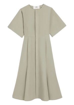 AMI Paris short-sleeve cotton midi dress - Green
