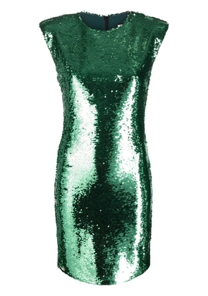 Philipp Plein sequin-embellished sleeveless dress - Green