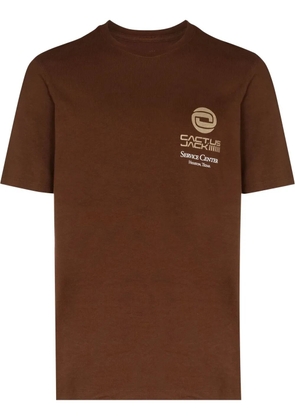 Nike graphic-print short-sleeve T-shirt - 259 BROWN