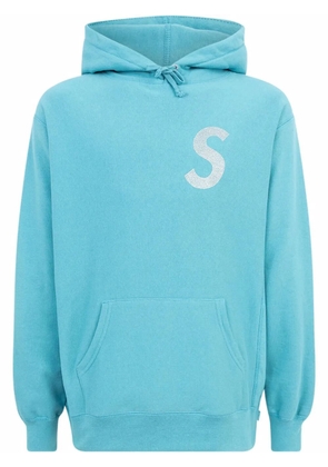 Supreme Swarovski S-logo hoodie - Blue