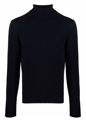 Dell'oglio roll-neck rib-trimmed jumper - Blue