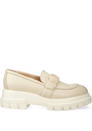 AGL 60mm ruffled platform loafers - Neutrals