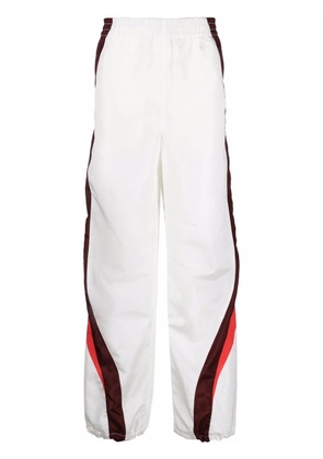 Marine Serre side-stripe track pants - White