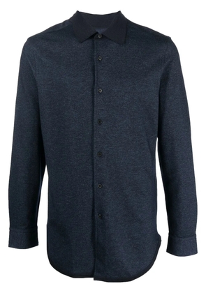 Brioni jersey button-down shirt - Blue