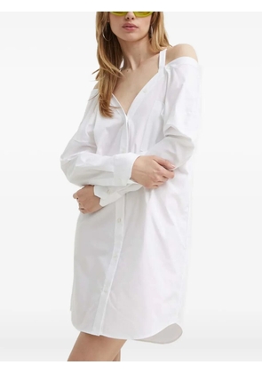 HUGO off-shoulder strap mini dress - White
