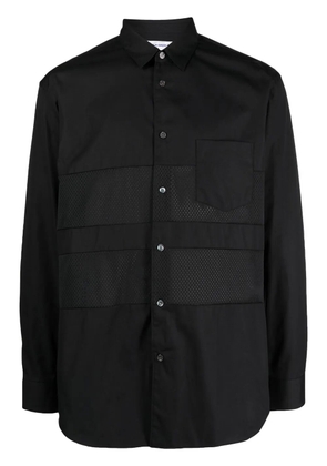 Comme Des Garçons Shirt panelled long-sleeved shirt - Black