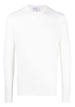 Fedeli crew-neck cashmere cardigan - White