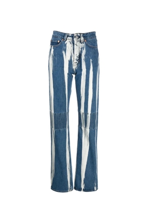 OUR LEGACY bleached-effect straight-leg jeans - Blue
