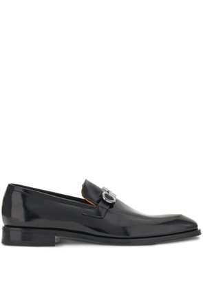 Ferragamo Gancini leather loafers - Black