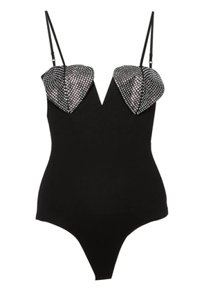 NISSA crystal-embellished bodysuit - Black
