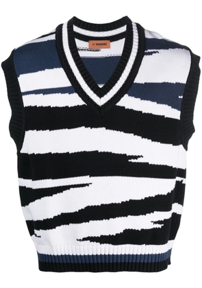 Missoni V-neck knitted vest top - White