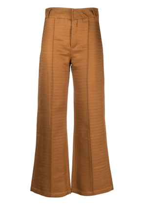 DESTREE Yoshitomo straight-leg trousers - Brown