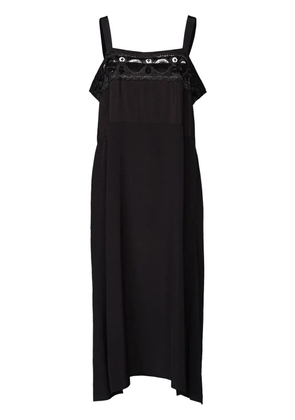 Maison Margiela embroidered midi dress - Black