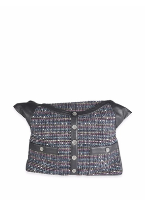 CHANEL Pre-Owned Tweed Girl shoulder bag - Blue