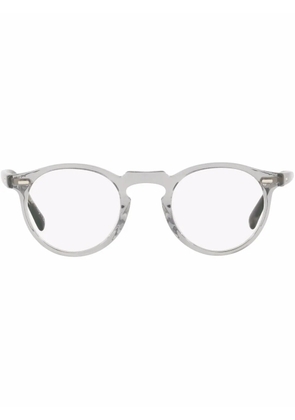 Oliver Peoples Gregory Peck round-frame glasses - Grey