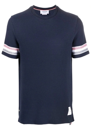 Thom Browne tri-colour striped knit T-shirt - Blue