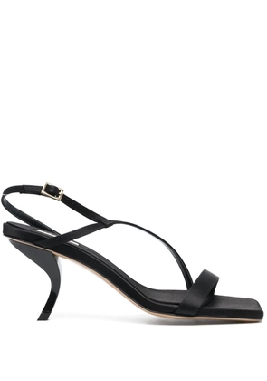 GIABORGHINI Rosie 21 satin sandals - Black