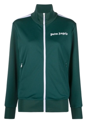 Palm Angels logo-print track jacket - Green